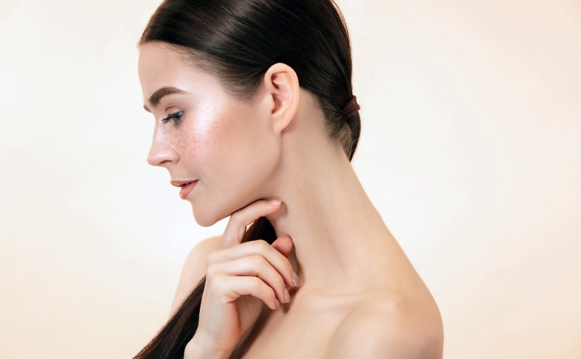Beautiful female face. Perfect skin